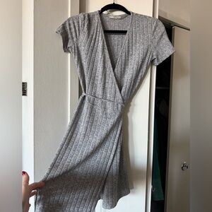 Zara knit wrap dress